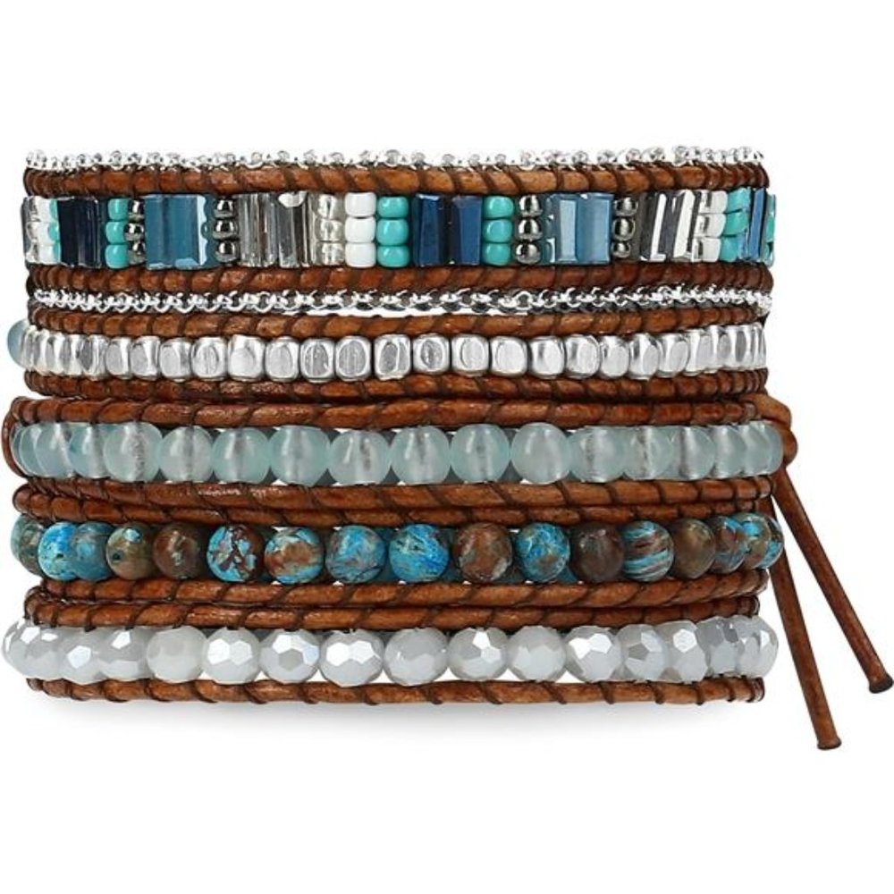 Bracelet for Women – Stone Layered Bracelet,  Stackable Beaded Wrap Bracelets